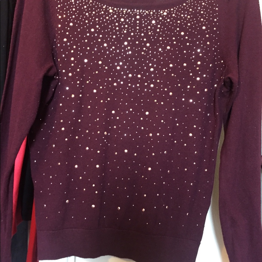Maroon cardigan